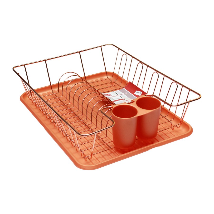 ESCURRIDOR DE PLATO METALICO KPL-26 + BASE PLAST.