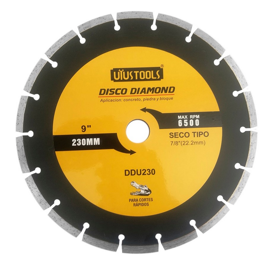 DISCO DIAMANTE 9 PULG SEGMENTADO (SECO) DDU230