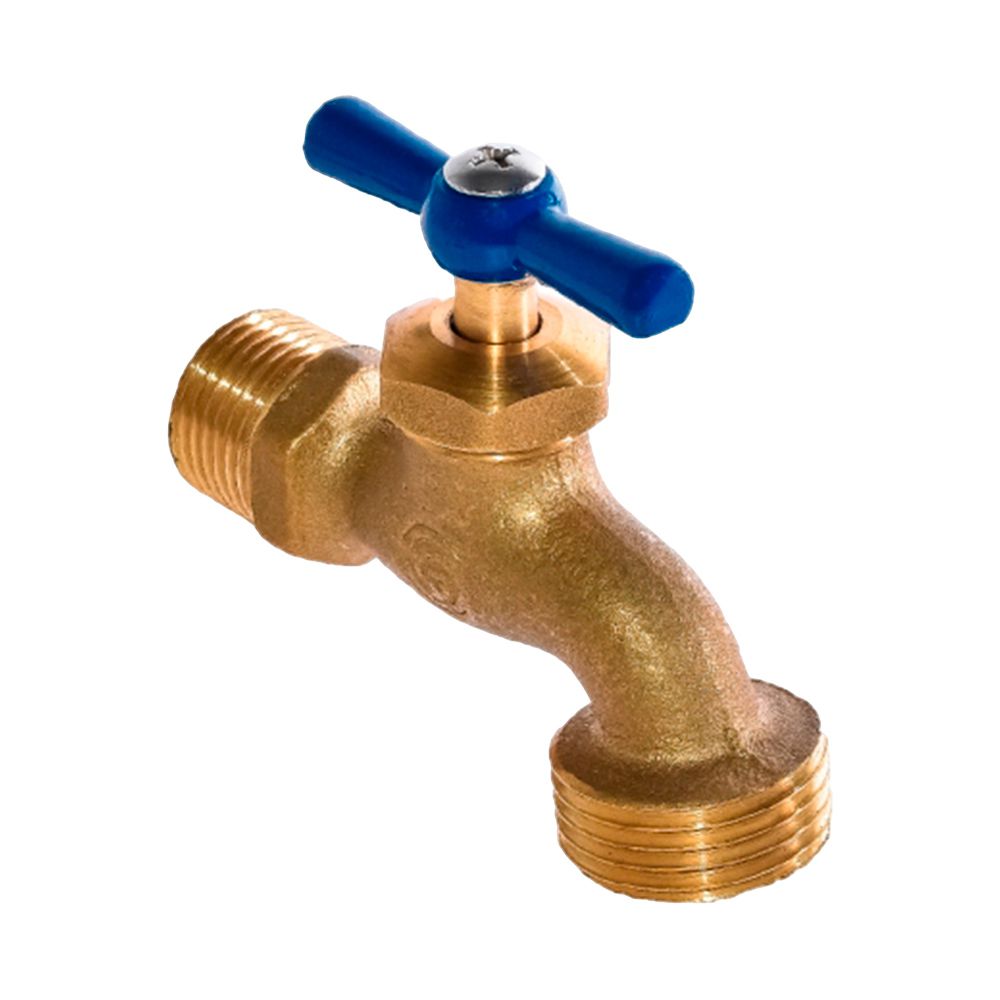 LLAVE CHORRO 1/2 CON ROSCA TIPO VYG. LATON/ZINC F-1518 145GRMS