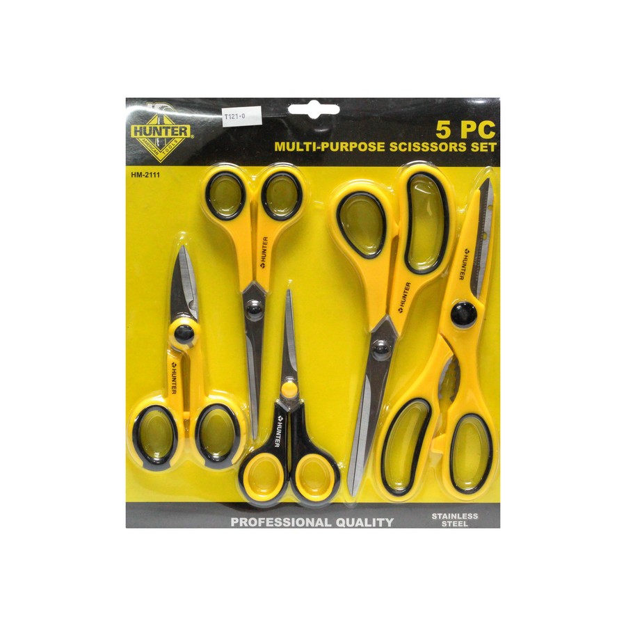 TIJERAS MULTIUSO JGO.  5 PZS HM-2111