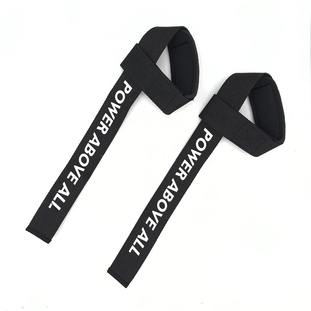 STRAPS PARA MUÑECA LEVANTA PESAS NEGRO 62CMS (PAR)