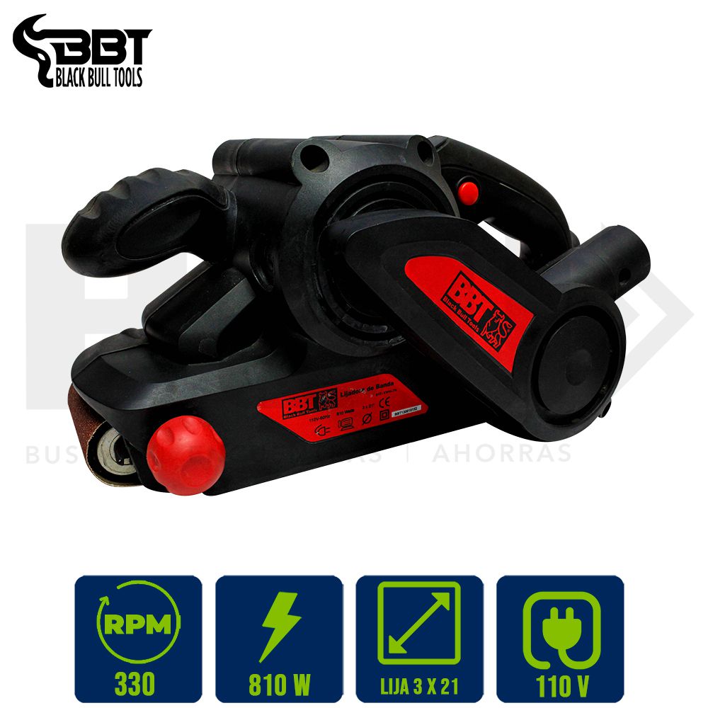 LIJADORA ELECT. DE BANDA 3X21 PLG. 810W BBT BS76M