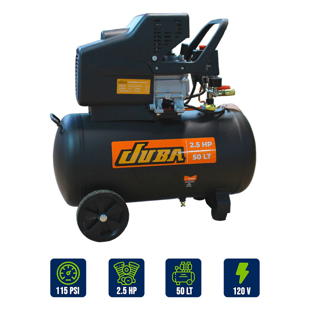 COMPRESOR JUBA 50L-2.5HP 120V HM2050B (SIN ACC.)