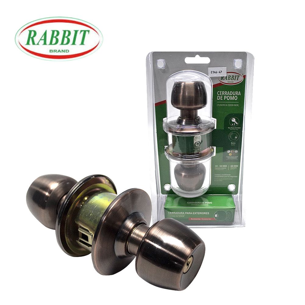 CERRADURA RABBIT CON LLAVE RB578AC