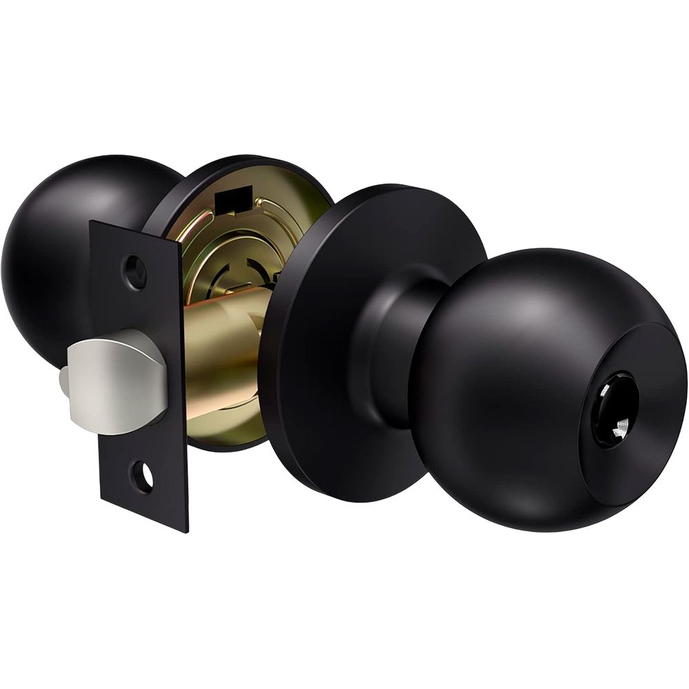 CERRADURA VERA POMO C/LLAVE NEGRO 46539