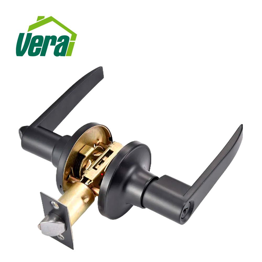 CERRADURA VERA PALANCA CON LLAVE NEGRO 46541 / 46975
