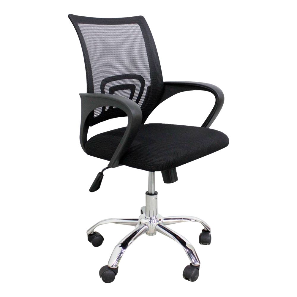 SILLA PARA OFICINA EJECUTIVA CON RESPALDO DE MALLA JG-619