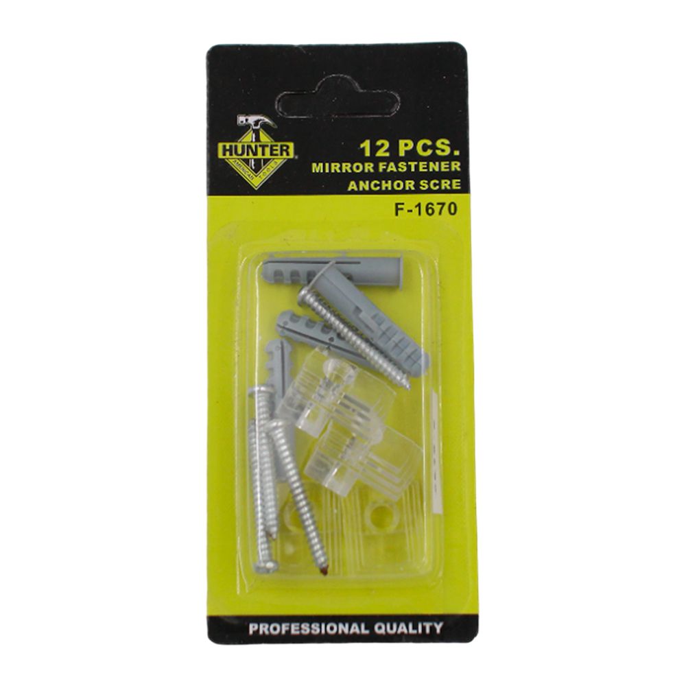 GRAPA P/ESPEJO (CLAVO-ANCLA) 12PCS F-1670