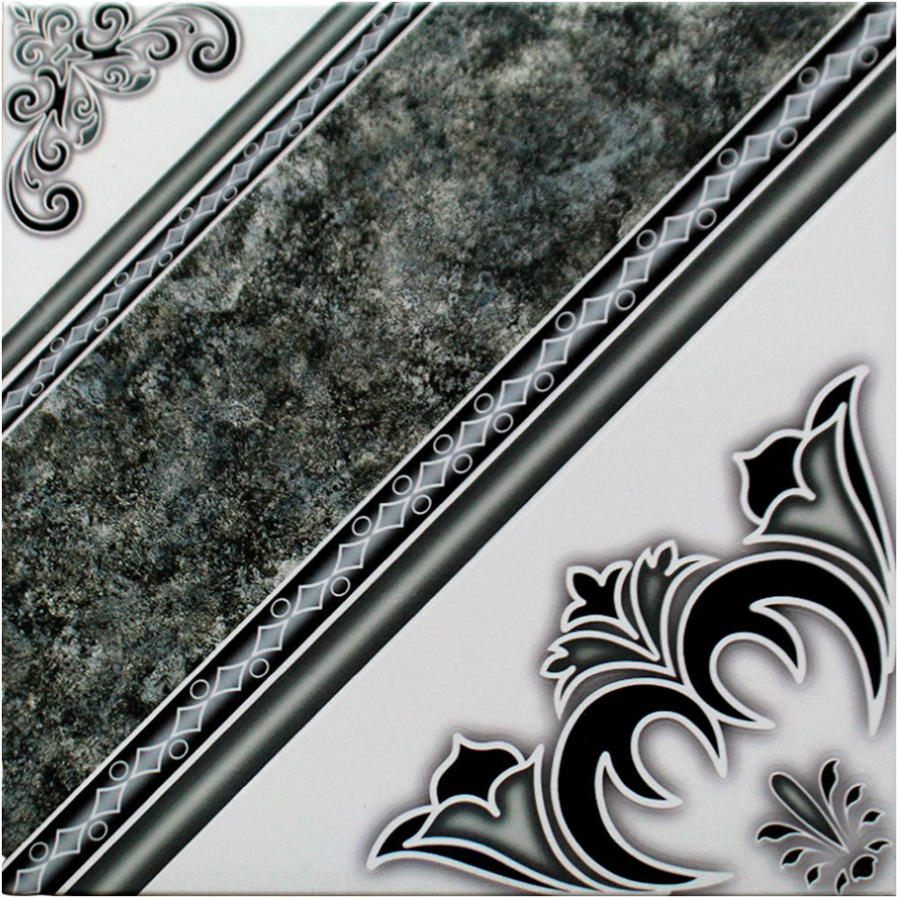 CERAMICA INCEFRA GEOMETRICO VERDE 45X45CM  PD35720 (DESC)
