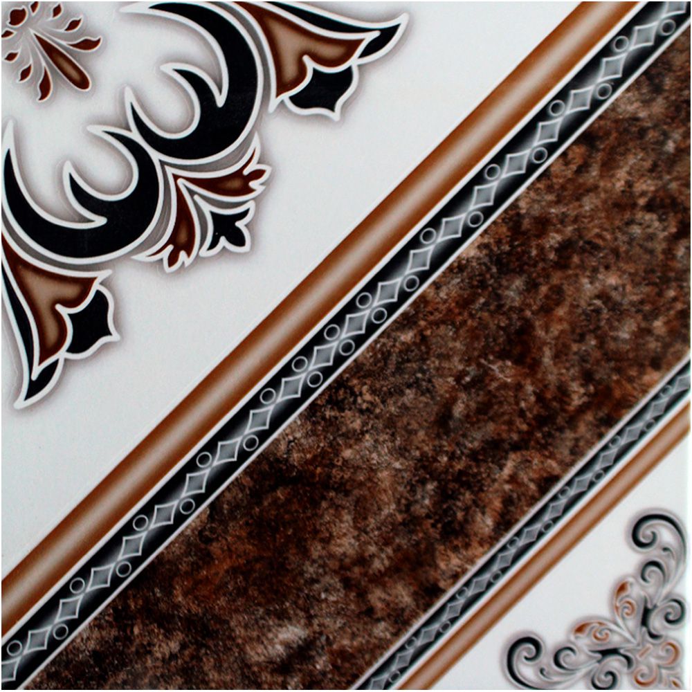 CERAMICA INCEFRA GEOMETRICO CAFE 45X45CM  PD35700 MT2 (DESC)