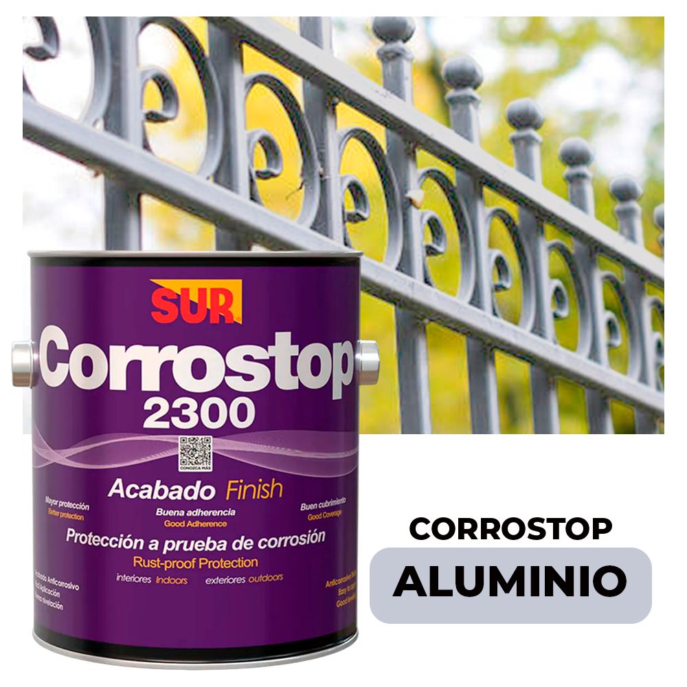 ANTICORROSIVO CORROSTOP 2300 ALUMINIO GALON SUR