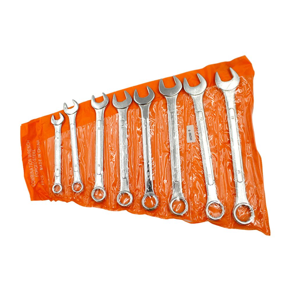 LLAVE COMBINADA 8 PZAS. 8 A 19 MM