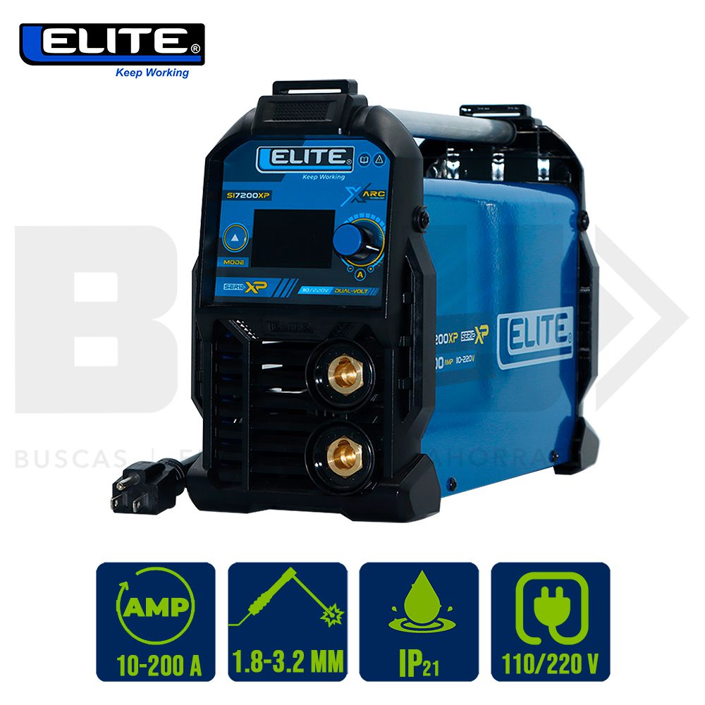 SOLDADOR INVERSOR ELITE ARC 200S 110-220V/200AMPS SI7200DV