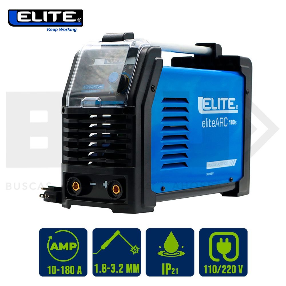 SOLDADOR INVERSOR ELITE ARC 180S 110-220V/180AMPS SI9180DV (DESC)