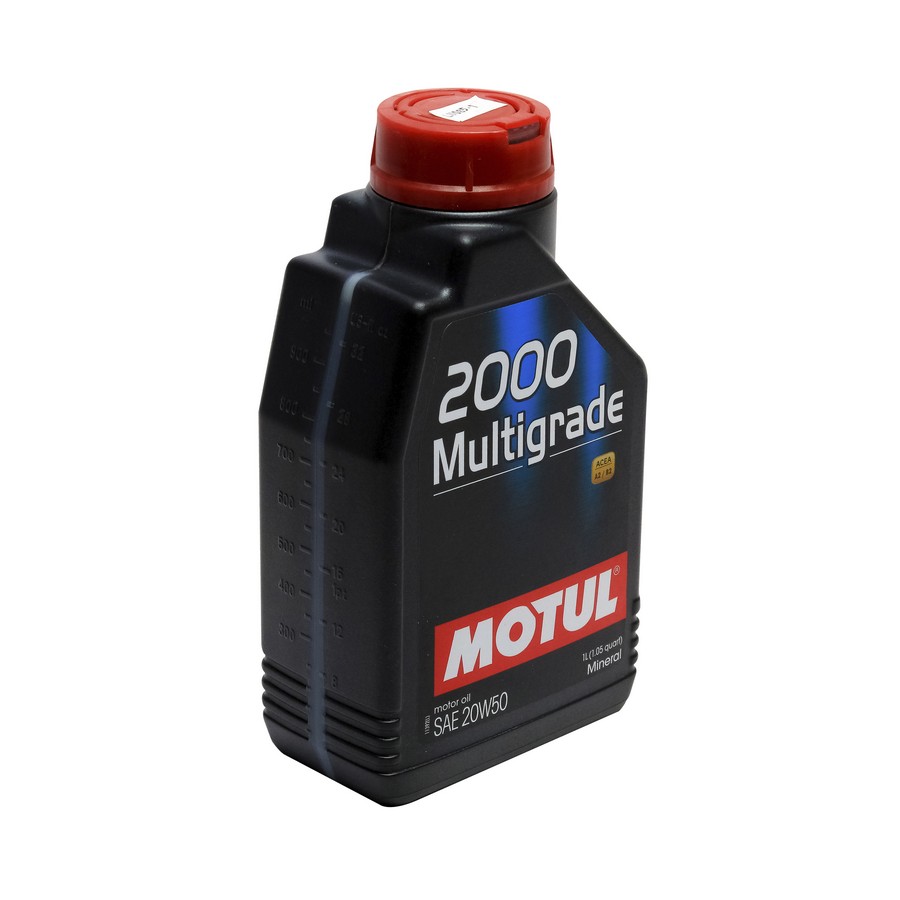 ACEITE SAE20W50 MINERAL PARA MOTOR GAS. 1LT. MOTUL 2000 MGR