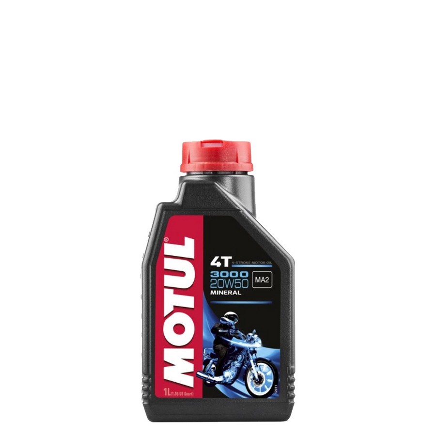 ACEITE SAE20W50 MINERAL P/MOTO 4T 1LT. MOTUL 3000MA2