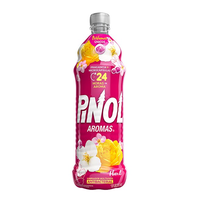 DESINFECTANTE PINOL FLORAL MULTIUSOS CONCENTRADO 828 ML.