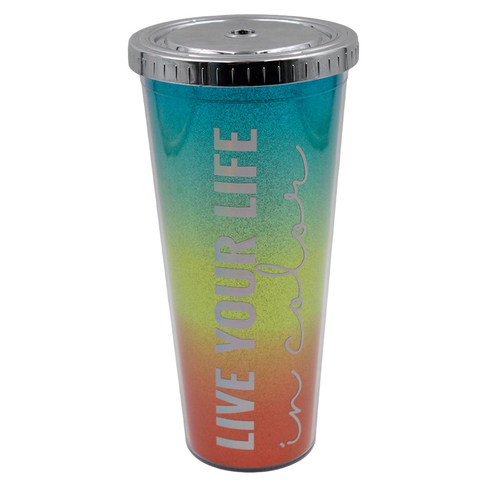 VASO PLASTICO CON PAJILLA 83532