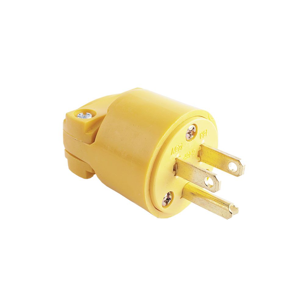 TOMA CTE. MACHO POL. 15A 125V 4867