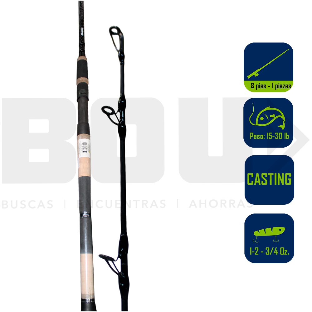 CAÑA PESCA OKUMA CASTING 8PIES PCHI-C-801-MH