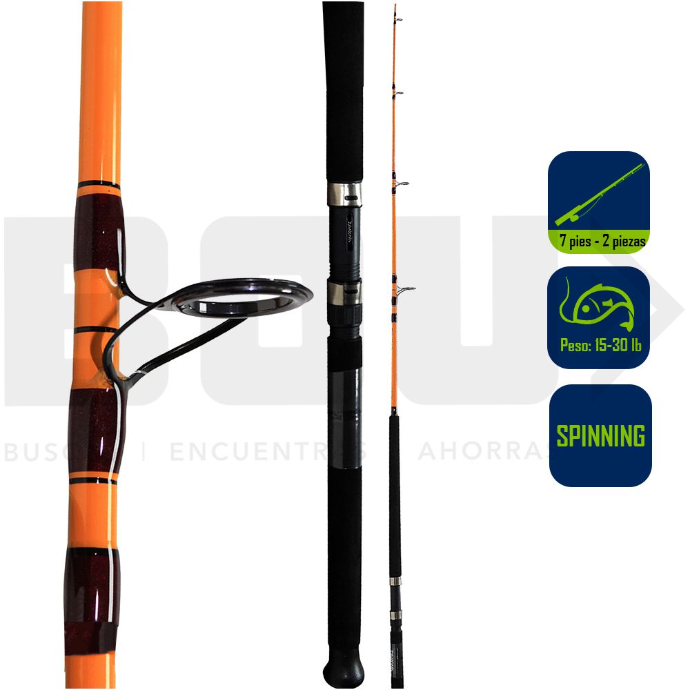 CAÑA PESCA SPINNING BOAT DAIWA FT 7PIES 15-30 FTB701MFS