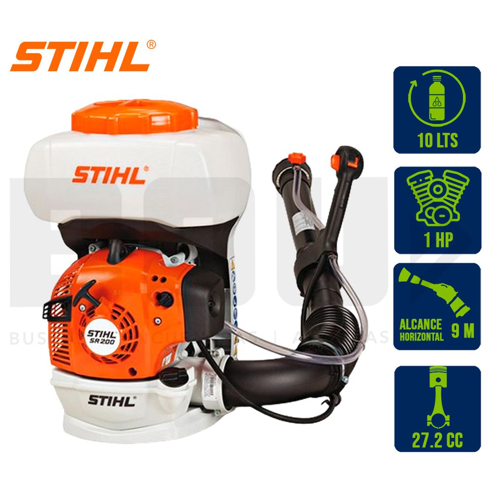 FUMIGADORA STIHL SR200 10LTS 1HP 27.2CC