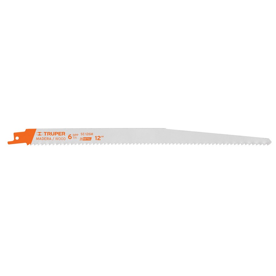 SEGUETAS PARA SIERRA RECIPROCA MADERA 6DPP 12PULG TRUPER 10789 (PAR)