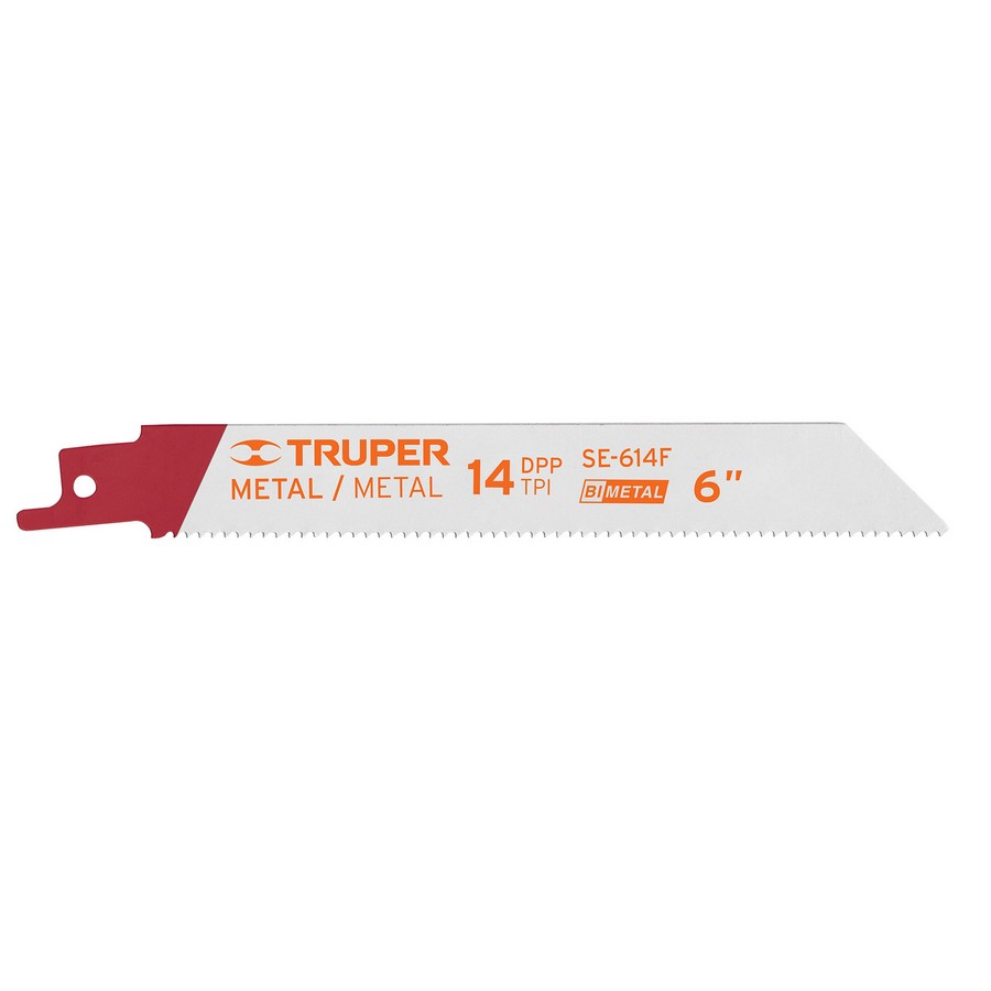 SEGUETAS PARA SIERRA RECIPROCA METAL 14DPP 6PULG TRUPER 10795 (PAR)