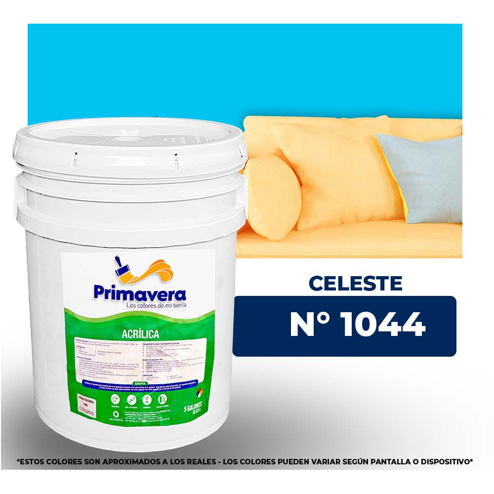 VINILICA  PRIMAVERA  CELESTE   Nº 1044  CUB.