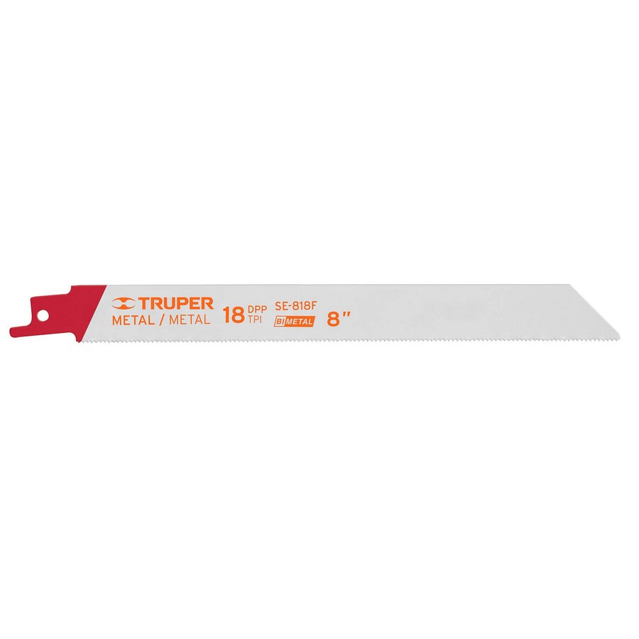 SEGUETAS PARA SIERRA RECIPROCA METAL 18DPP 8PULG TRUPER 10798 (PAR)