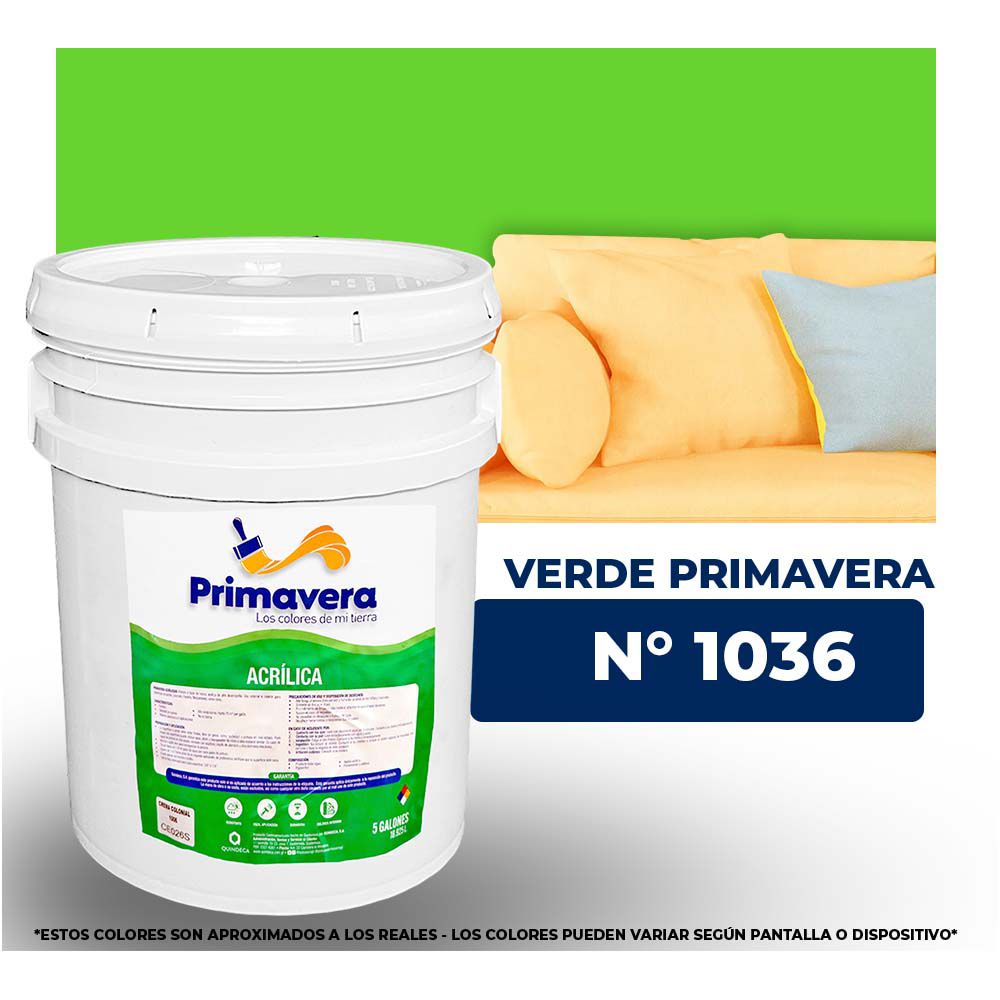 VINILICA  PRIMAVERA  VERDE PRIMAVERA   Nº 1036  CUB.