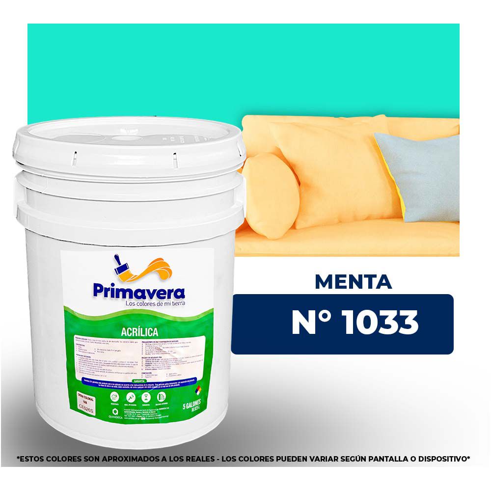 VINILICA  PRIMAVERA  MENTA   Nº 1033  CUB.