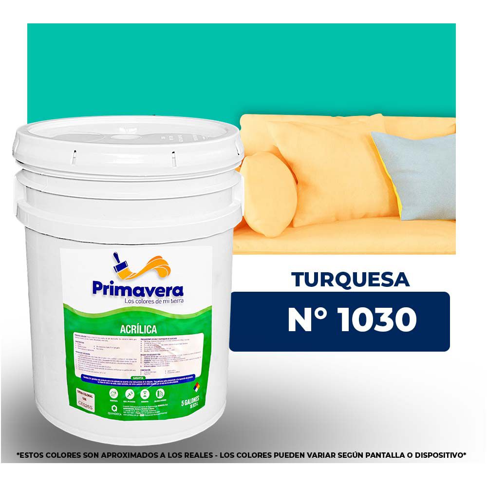 VINILICA  PRIMAVERA  TURQUESA   Nº 1030  CUB.