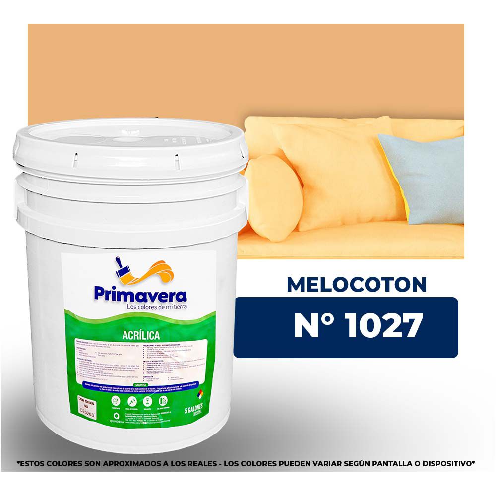 VINILICA  PRIMAVERA  MELOCOTON   Nº 1027  CUB.