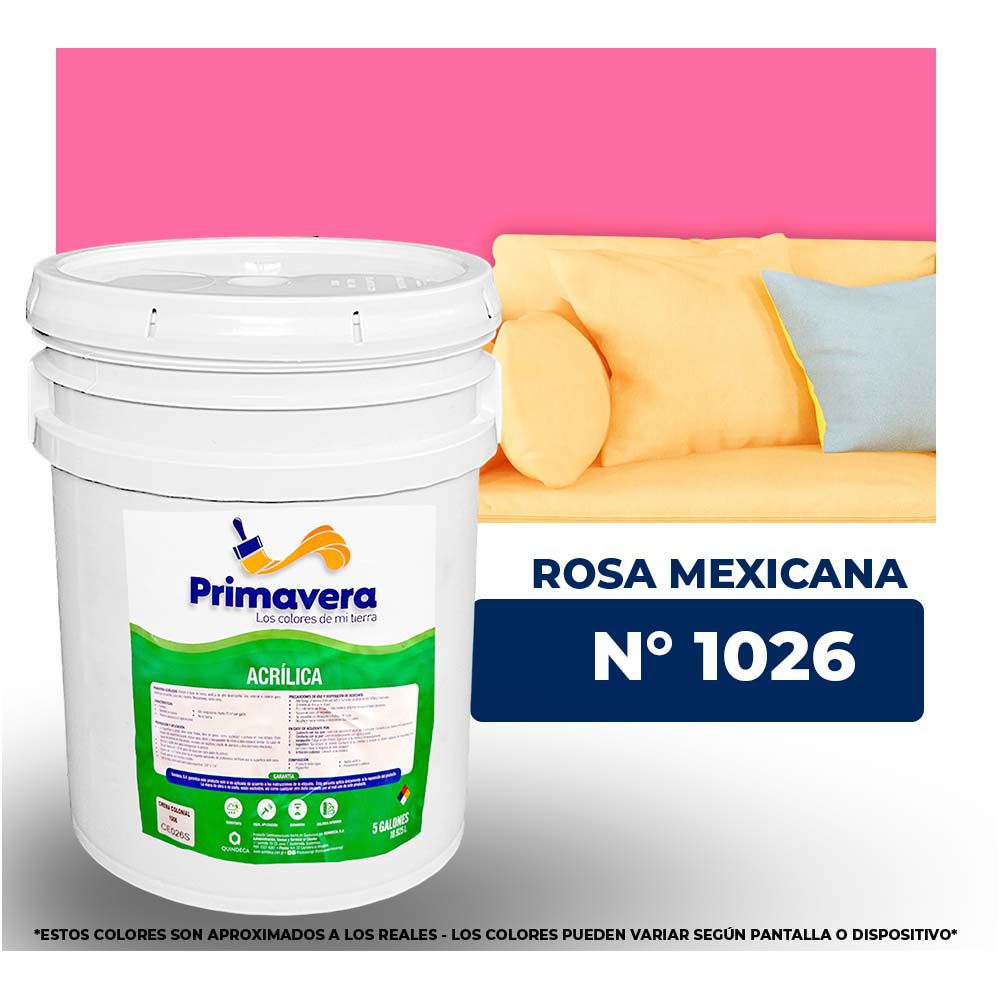 VINILICA  PRIMAVERA  ROSA  MEXICANA  Nº 1026  CUB. (NC)