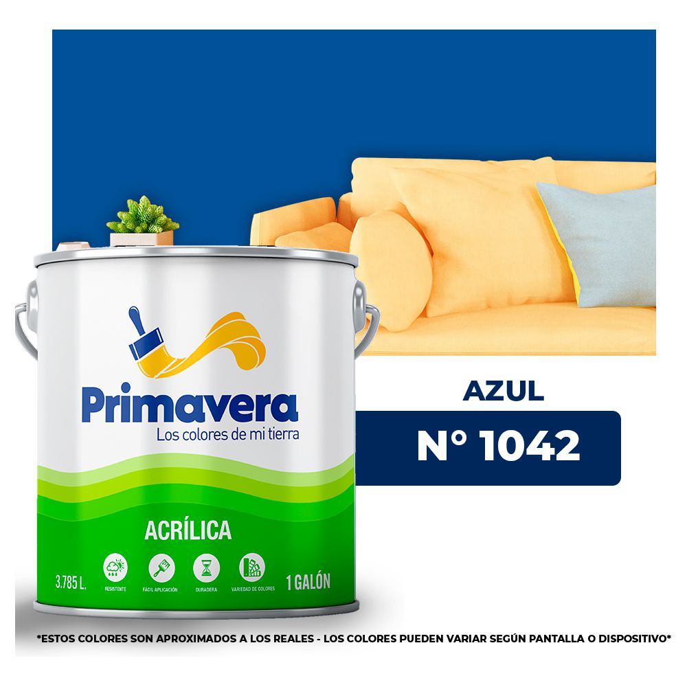 VINILICA  PRIMAVERA  AZUL   Nº 1042  GALON