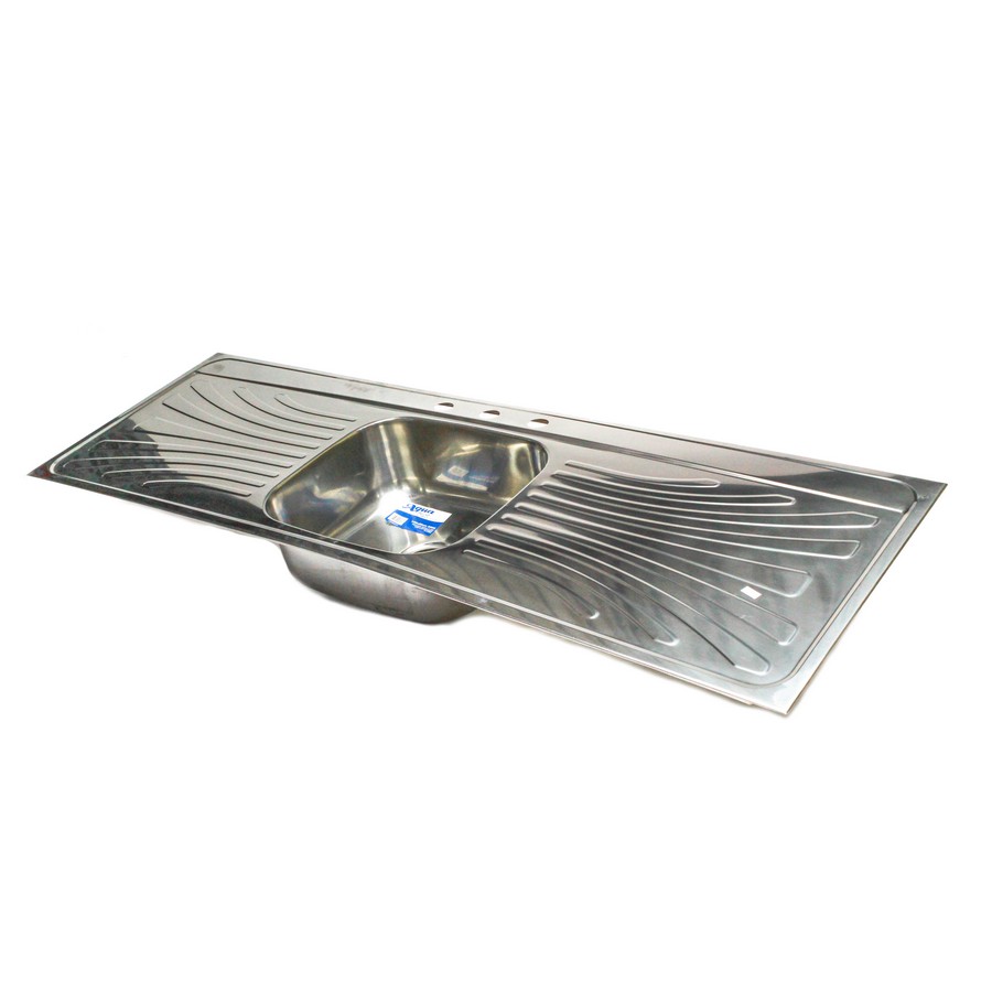FREGADERO ACERO INOX 1 DEP 2 ESC. 1.50X0.50 MTS P-11584