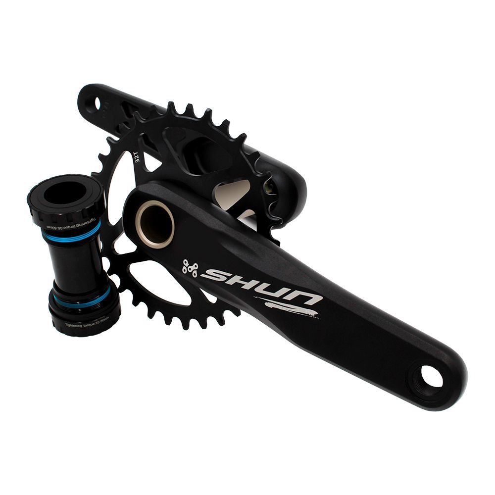 BIELA C/PLATO  32TX 175MM NEGRO MOD SS-8002