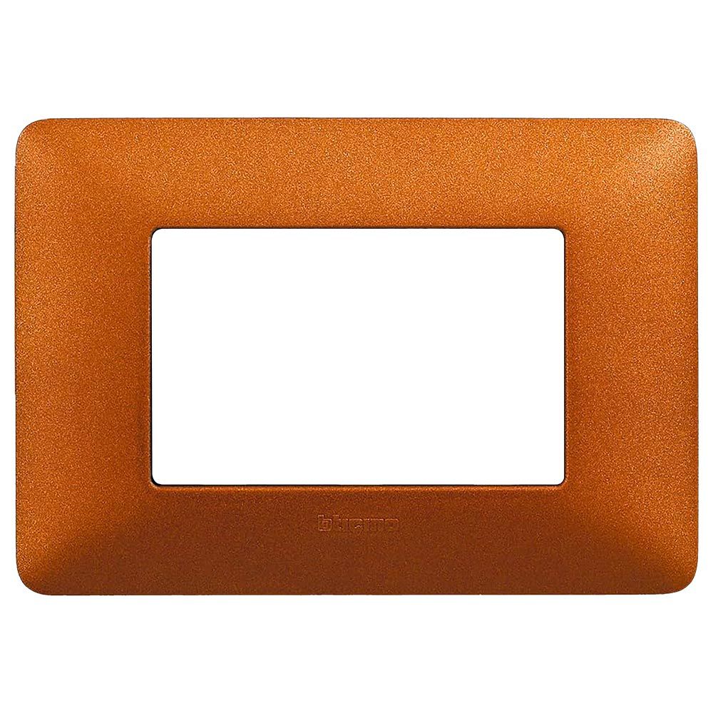 PLACA 3MODULOS ROJO TIERRA MATIX BTICINO AM4803TRT