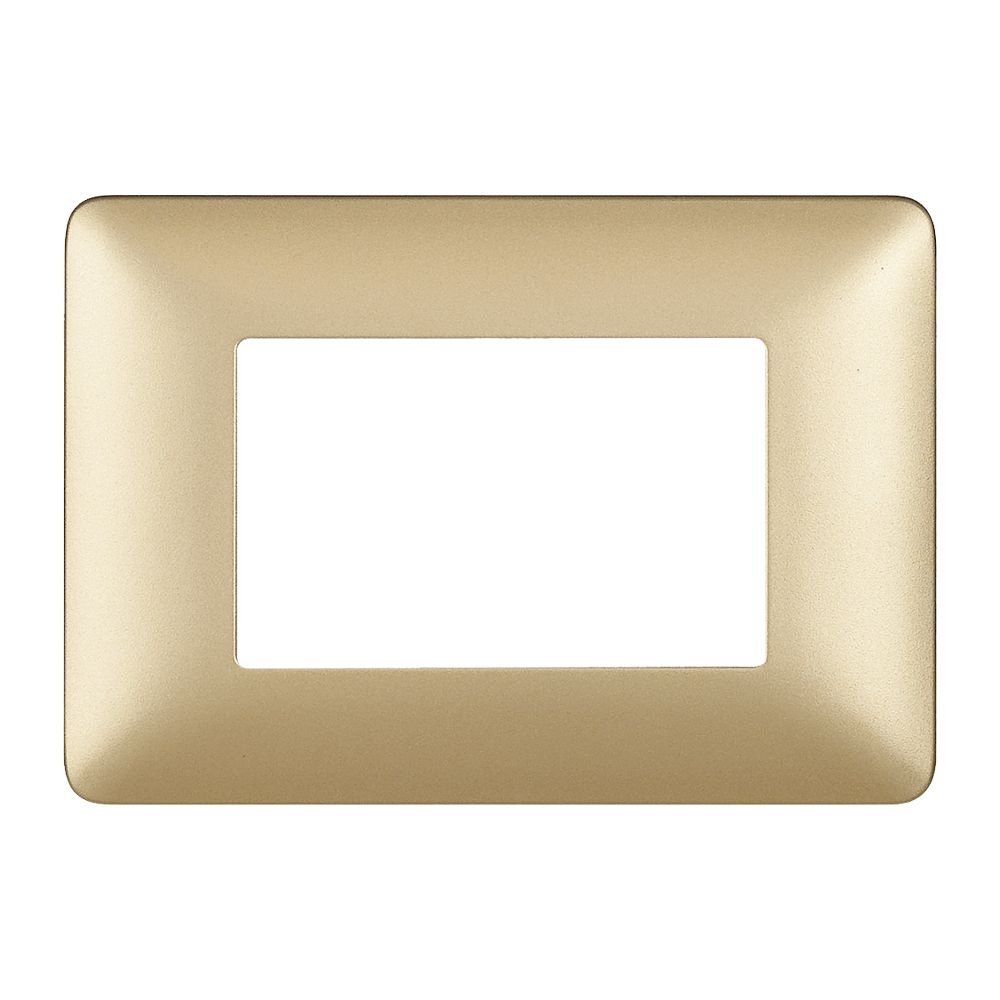 PLACA 3 MODULOS ORO MATIX BTICINO AM4803MGL (DESC)