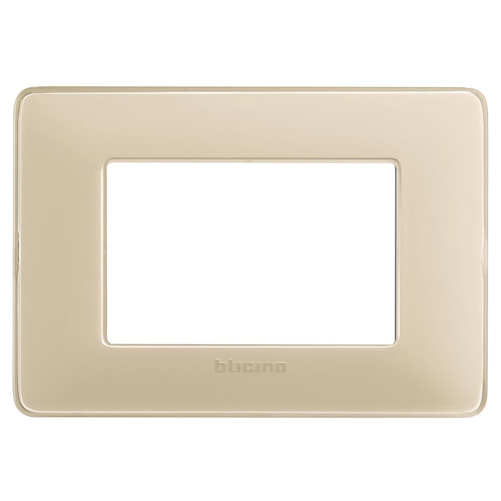 PLACA 3 MODULOS MARFIL MATIX BTICINO AM4803CAV