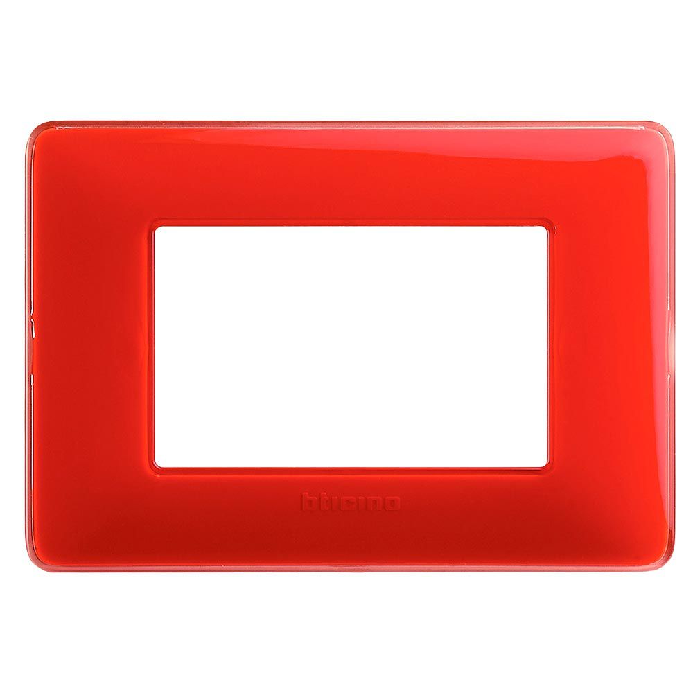 PLACA 3 MODULOS CORAL MATIX BTICINO AM4803CRD (DESC)