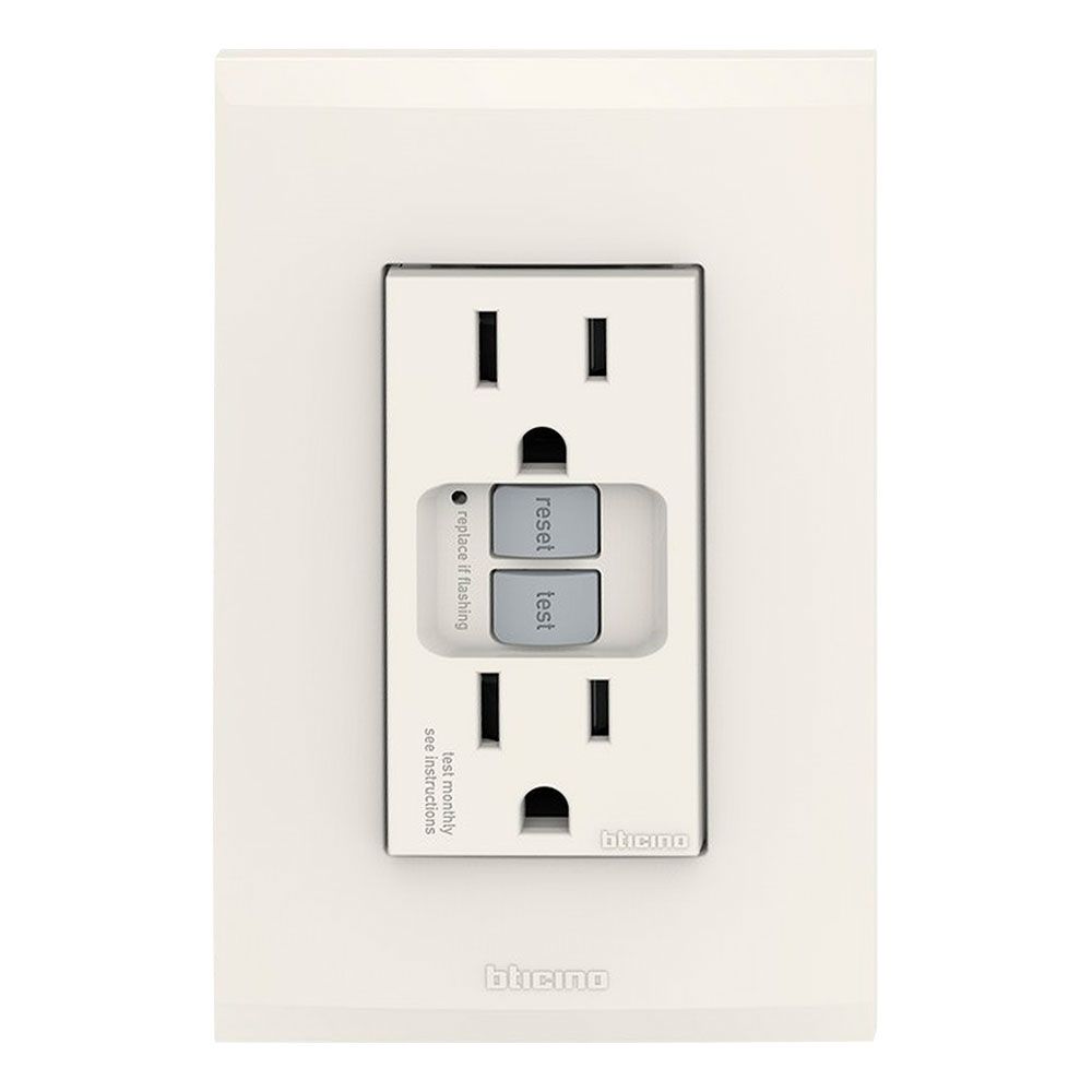 TOMA DOBLE POLARIZADO FALLA TIERRA INTEGRADO MARFIL NOBILE BTICINO AF6028EM