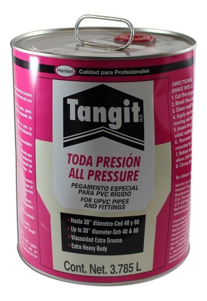PEGAMENTO PVC TODA PRESION WET DRY GLN. 3750 ML. TANGIT (PE)