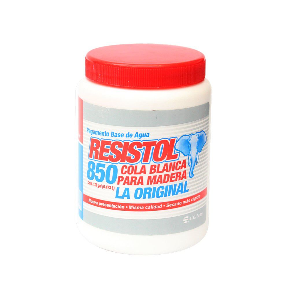 PEGAMENTO COLA BLANCA RESISTOL 850 1/8 FULLER