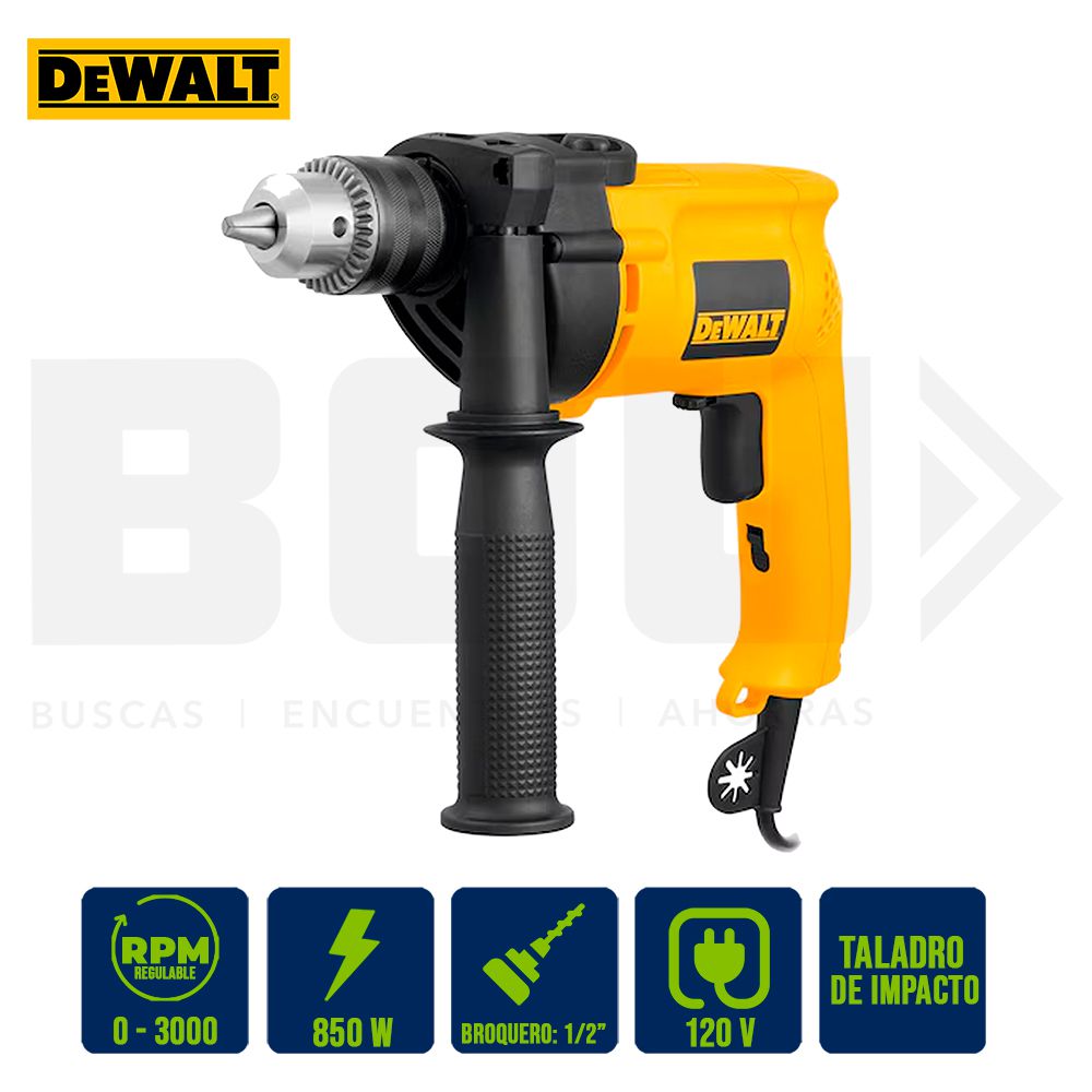 TALADRO PERCUTOR 1/2PLG. VEL. VAR. 700W DEWALT DW508S-B3