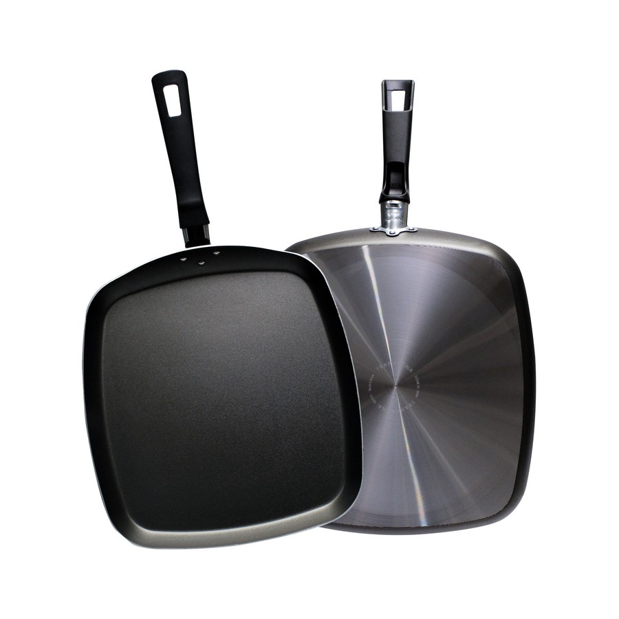 SARTEN 24CM TEFLON NEGRO TIPO GRILL CUADRADO TRAMONTINA LORETO 20391/024