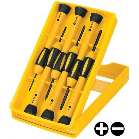 KIT DESARMADOR PRECISION 6 PZAS. TRUPER/PRETUL 21381