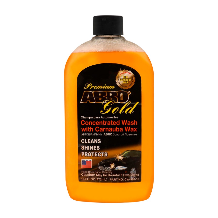 SHAMPOO PREMIUM CONCENTRADO CON CERA PARA AUTO 16OZ. ABRO CW-990-16