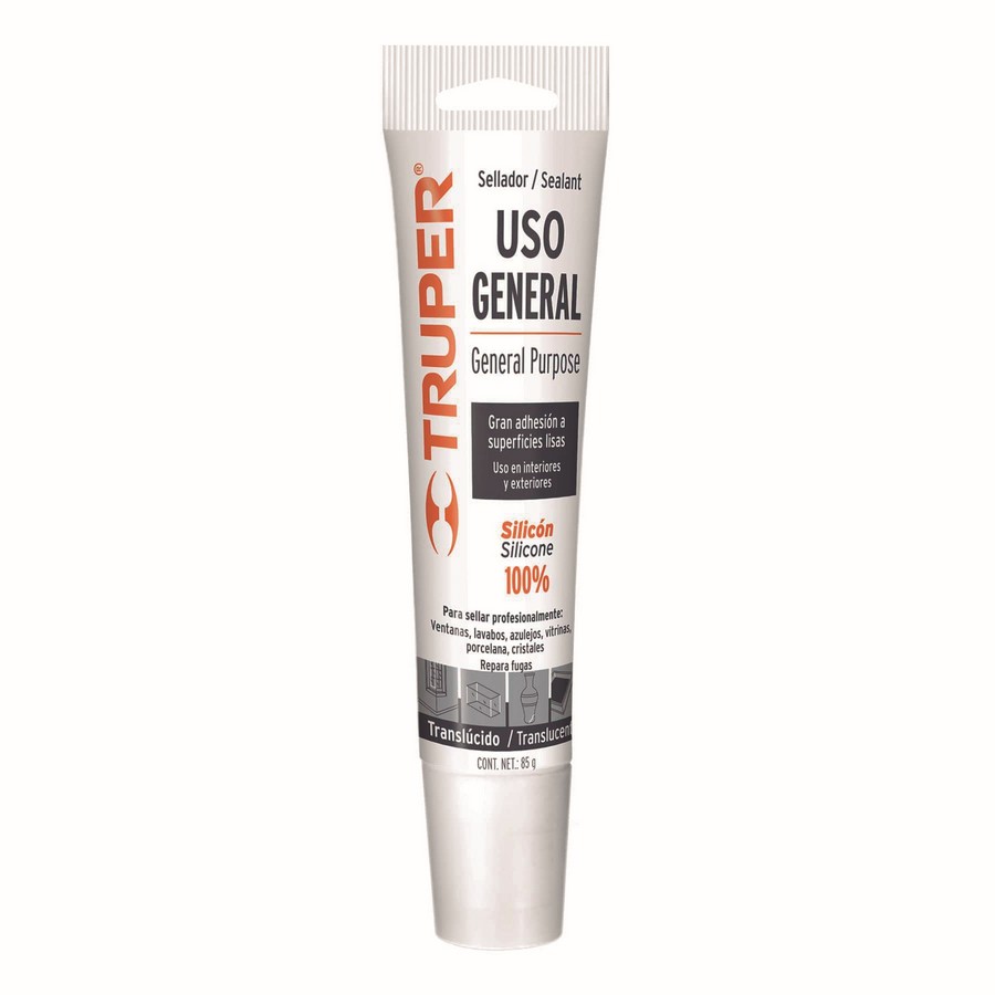 SILICON USO GENERAL 85 GRS. (TRANSP.) TRUPER 17562